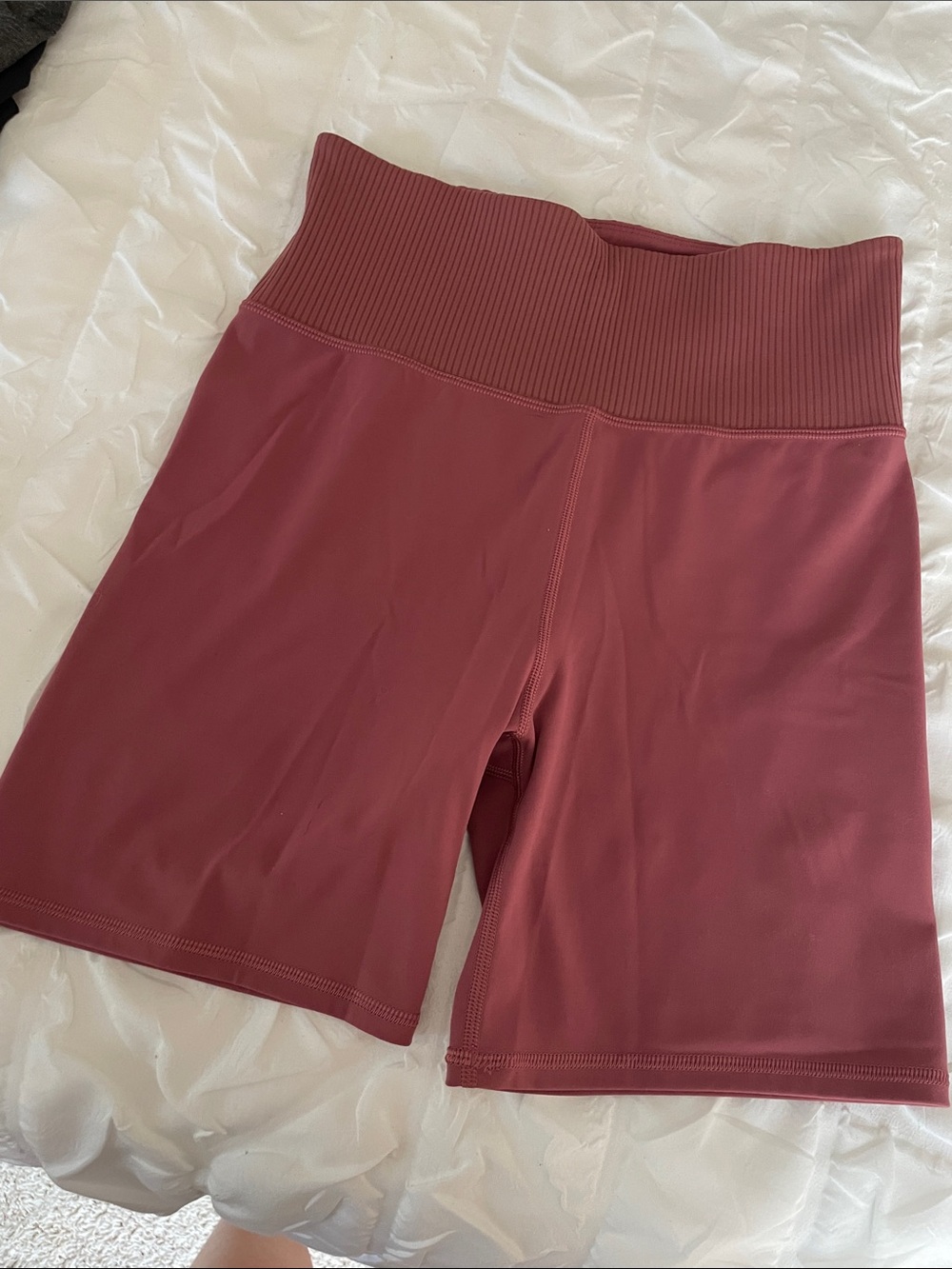 Vuori pink workout shorts